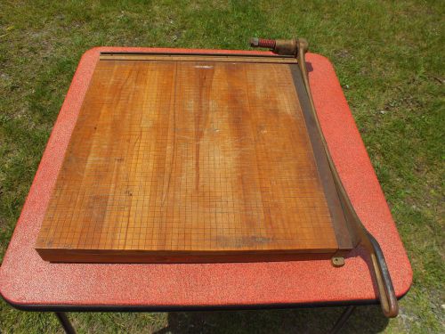 VINTAGE INGENTO 24&#034; PAPER CUTTER #6 No. 6 GUILLOTINE TRIMMER