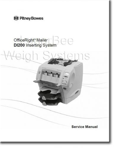 Pitney Bowes Repair Service &amp; Parts Manuals DI200 SI1000 Inserter