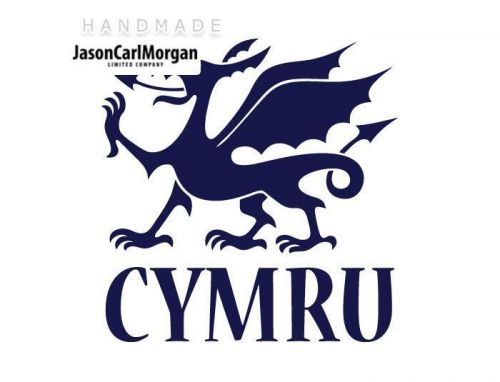 JCM® Iron On Applique Decal, Cymru Navy Blue