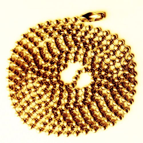 75 Ball Chains Brass finish 24&#034; Ballchain #3 necklace
