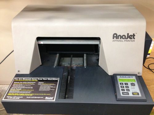 AnaJet FP-125 Digital Garment Printer Screen Printing DTG Direct Used