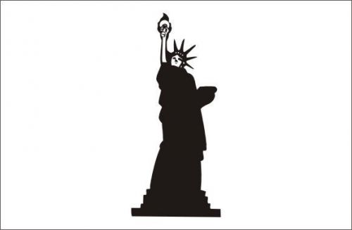 2X Lady Liberty Figure Removable Funny Car Vinyl Sticker Deca Gift - 252