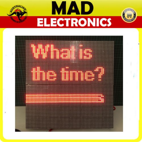 Programmable Red LED Display Module Panel Window Sign Kit