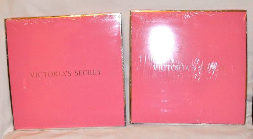 Victoria Secret Gift Boxes Pink w/ Silver Lettering &amp; Trim *New* 2  in wrapping