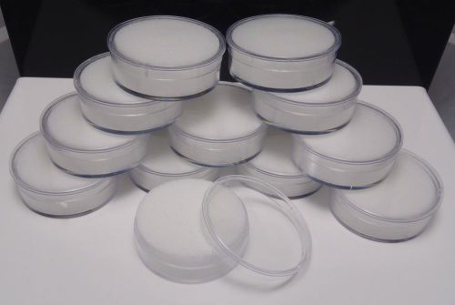 12PC 1 3/4&#034;  ACRYLIC GEM JAR W/ WHITE FOAM INSERT Quality jars secure lids