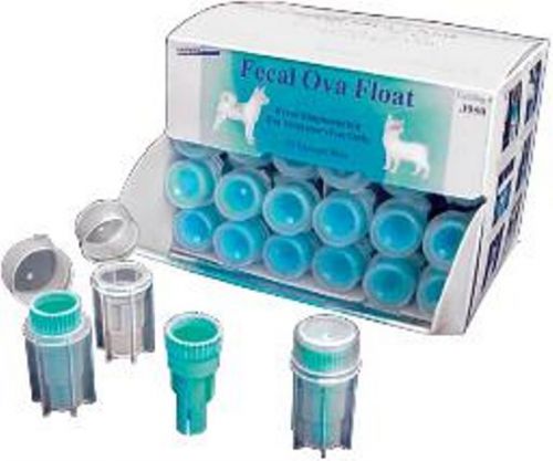 Vet supply j0950 jorgy fecal-ova float dispensing box w/50 kits vet office dog for sale