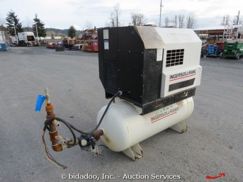 Ingersoll rand ssrep30 rotary screw horizontal shop air compressor 3 phase 30hp for sale