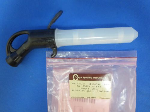 Nitrogen air blow- off gun black jack self coiled hose omega specialty instrumen for sale