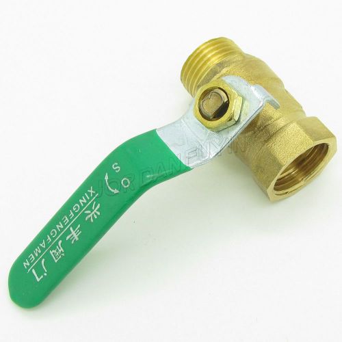 5x Male and Female Pneumatic Full Port Tube Connector Brass Ball Valve 1/2“