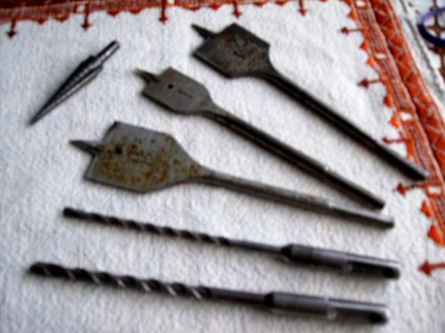 Lot assorted carbide masonry padle bit &amp; other drill bits germany usa for sale