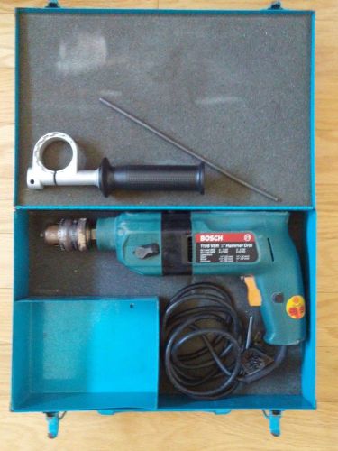 Bosch 1198 VSR HammerDrill - Used in working condition with case and handle