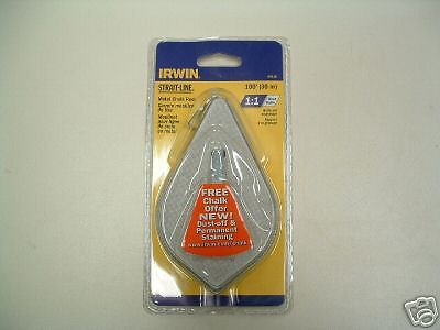 Irwin Strait-Line Metal Chalk Reel 100&#039; #64110