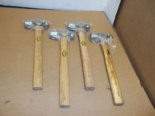 Lot of 4 -New 24oz Ball Pien Wood Hammer