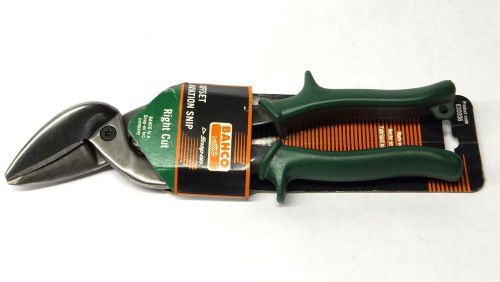 Bahco Offset Aviation Snips, Right Cut, Green Handle 830006
