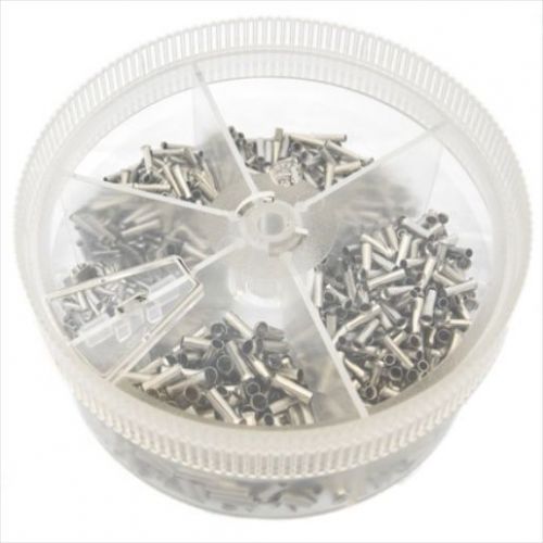end sleeves non-insulated 1000pcs for 0.5-2.5mm2 wire