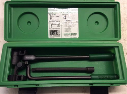 (1) GOOD NEVER USED GREENLEE 796 RATCHET CABLE BENDER HAS ENGRAVINGS