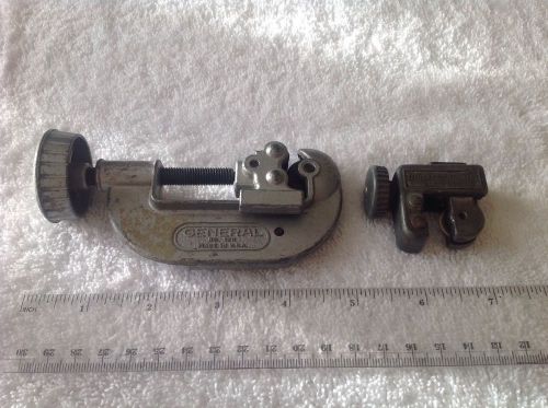 2 Vintage General Pipe Tubing Cutter No 120 + Blue Point TC - 123A