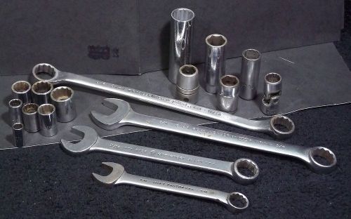 Proto / challenger tool collection - sockets &amp; wrenches 17 pieces for sale