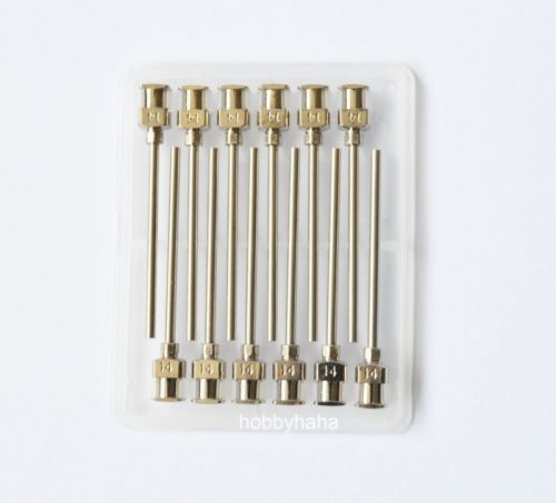 24pcs 1.5&#034;  14ga  blunt stainless steel dispensing syringe needle tips for sale