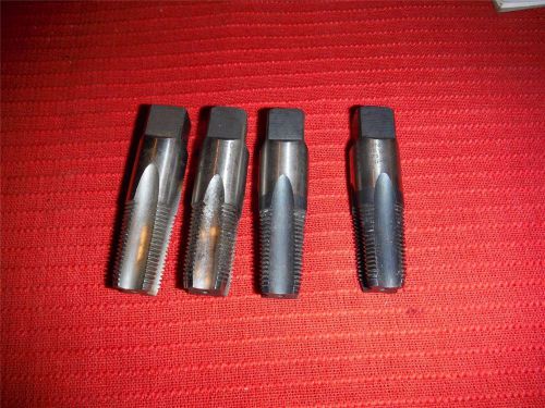 HANSON WHITNEY AND OTHER USA 4 PC 3/8&#034;X18 NPT PIPE TAP NICE USED