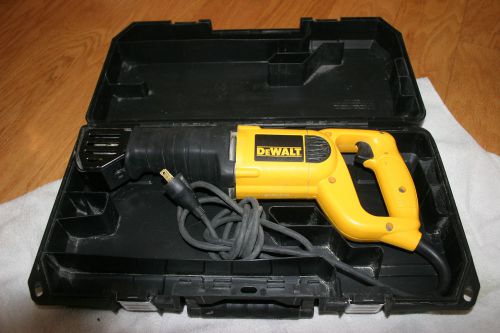 Dewalt dw304p variable speed reciprocating saw sawzall with case works a++ for sale