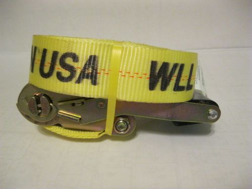Safe n secure 2&#034; strap ratchet tie down 30&#039; yellow wll 3333lbs truck usa new for sale