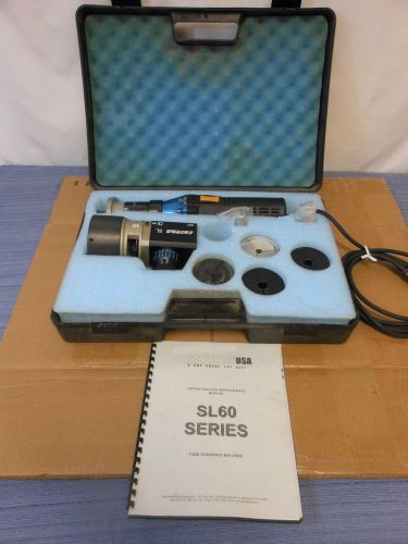 PROTEM SL 60 SERIES TUBE SQUARING MACHINE IN CASE WITH MANUAL