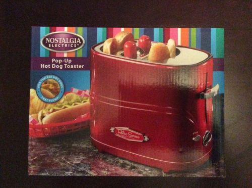 Toaster Nostalgia Electrics Machine Retro Series Pop-Up Hot Dog Grill marks Make