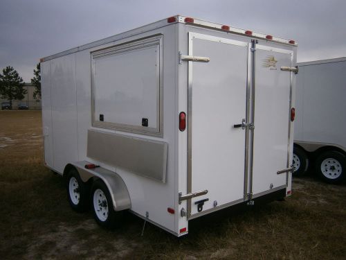 New  2014 7 x 14&#039;  concession catering bbq  trailer for sale