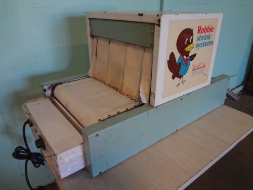 COUNTER TOP COMMERCIAL ELECTRIC &#034;ROBBIE&#034; SHRINK SYSTEM, CONVEYOR SHRINK TUNNEL