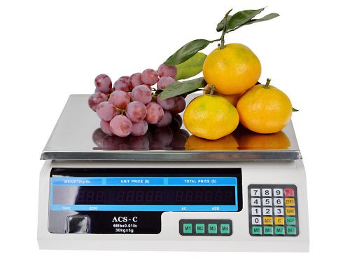 Meat food scale digital deli computing retail price 60lb fruit produce counting for sale