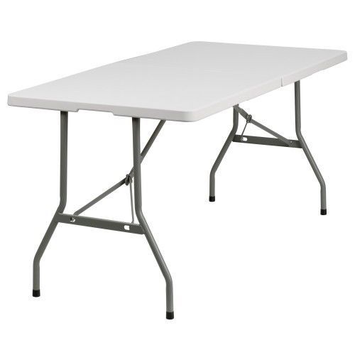 Flash furniture rb-3060fh-gg 30&#039;&#039; x 60&#039;&#039; plastic bi-folding table for sale