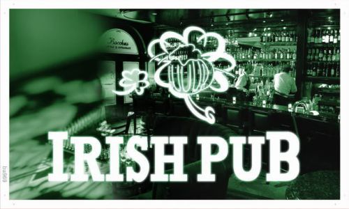 Ba969 irish pub bar club display home banner shop sign for sale