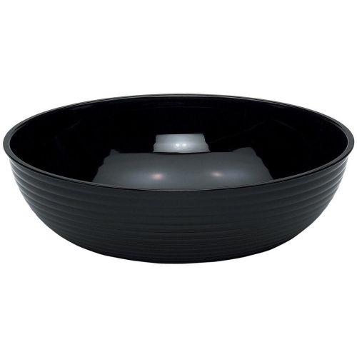 Cambro 40 qt. round ribbed bowls, 4pk black rsb23cw-110 for sale