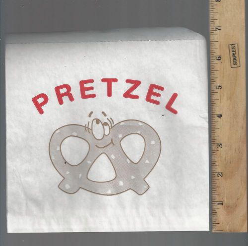 Birthday Party Treats - Twisted Pretzels - 7&#034; by 7&#034; Flat Bags - lot of 25 QTY
