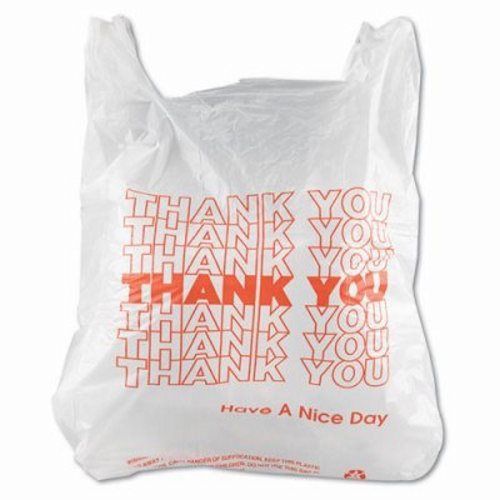 Inteplast Group &#034;Thank You&#034; Handled Bags, 11 1/2 x 21, Polyethylene (IBSTHW1VAL)