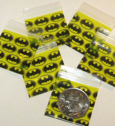 Batman 1000 baggies 1 x 1 inch Apple brand mini ziplock bags 1010