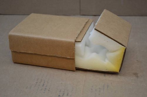 Lot of 12 cardboard shipping boxes w/ foam padding 6x5x2.5 slide pak pack padded for sale