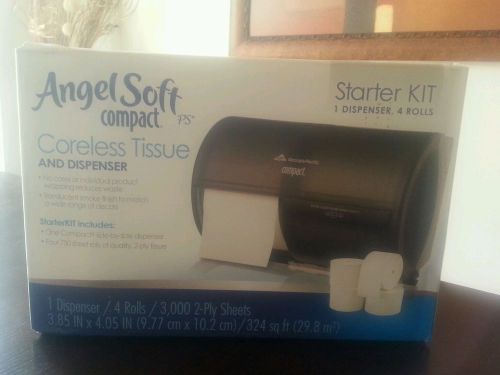 Angel soft compact careless tissue and dispenser brand new in box starter kit for sale