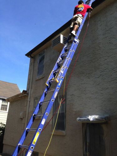 Werner 28ft fiberglass extension ladder for sale