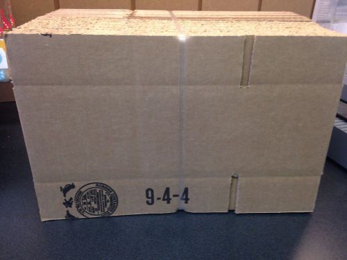 9x4x4 New Cardboard Shipping Boxes (100 boxes), Corrugated Kraft Carton