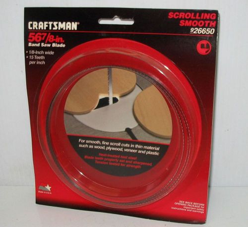 Craftsman No. 9-26650 Band Saw Blade 1/8&#034; x 15 tpi x 56-7/8&#034;  New In Box