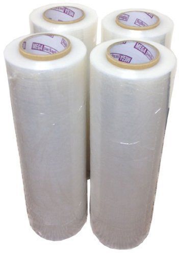 4 Rolls Hand Stretch Plastic Film Shrink Pallet Wrap Pack Move Bundle Shipping
