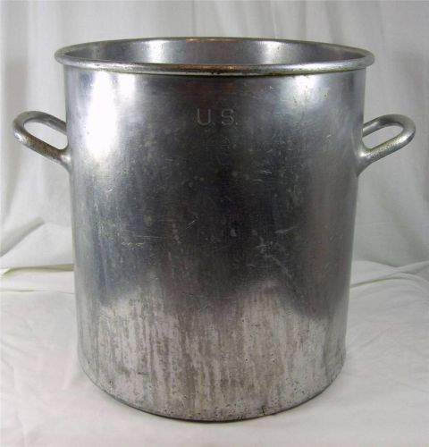 Vintage U.S. Wear Ever 1941 Aluminium Kettle Stock Pot Very Large 16&#034;x14&#034;