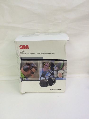 3m peltor x5m earmuffs black new, opened damaged box e021 a for sale