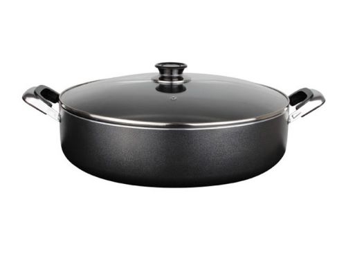 Low stock pot 16&#034; heavy gauge non-stick rice cooker skillet fryer dutch oven new for sale