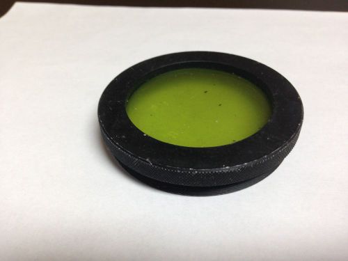 Green filter 2 1/2&#034; diameter.