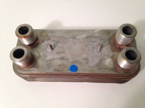 Flatplate copper-brazed plate heat exchangers fp3x8-14 (3/4&#034; mpt) for sale