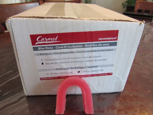 120 CARMEL Bite Block Wax Rims CANADIAN MADE TOP QUALITY NEW IN THE BOX FRESH