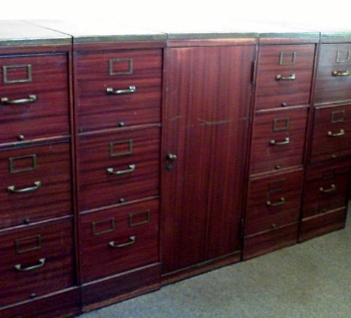 5-piece retro file cabinet ensemble for sale